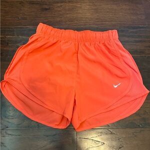 Nike Women's Vibrant Orange Athletic Shorts
